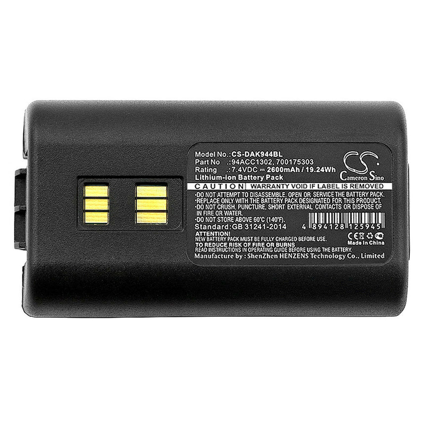 Datalogic Barcode Scanner Battery CS-DAK944BL Li-ion