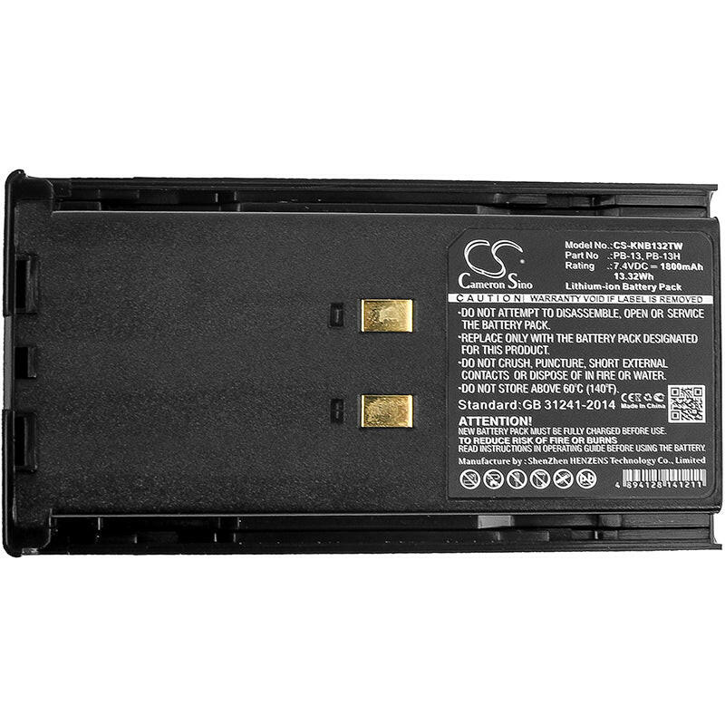 Kenwood Two-Way Radio Battery CS-KNB132TW Li-ion