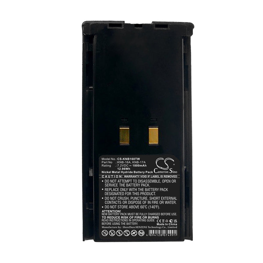 Kenwood Two-Way Radio Battery CS-KNB160TW Ni-MH