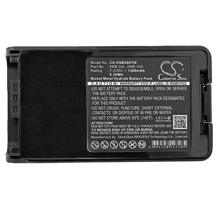 Kenwood Two-Way Radio Battery CS-KNB260TW Ni-MH