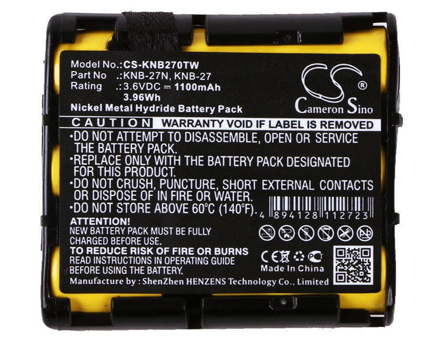 Kenwood Two-Way Radio Battery CS-KNB270TW Ni-MH