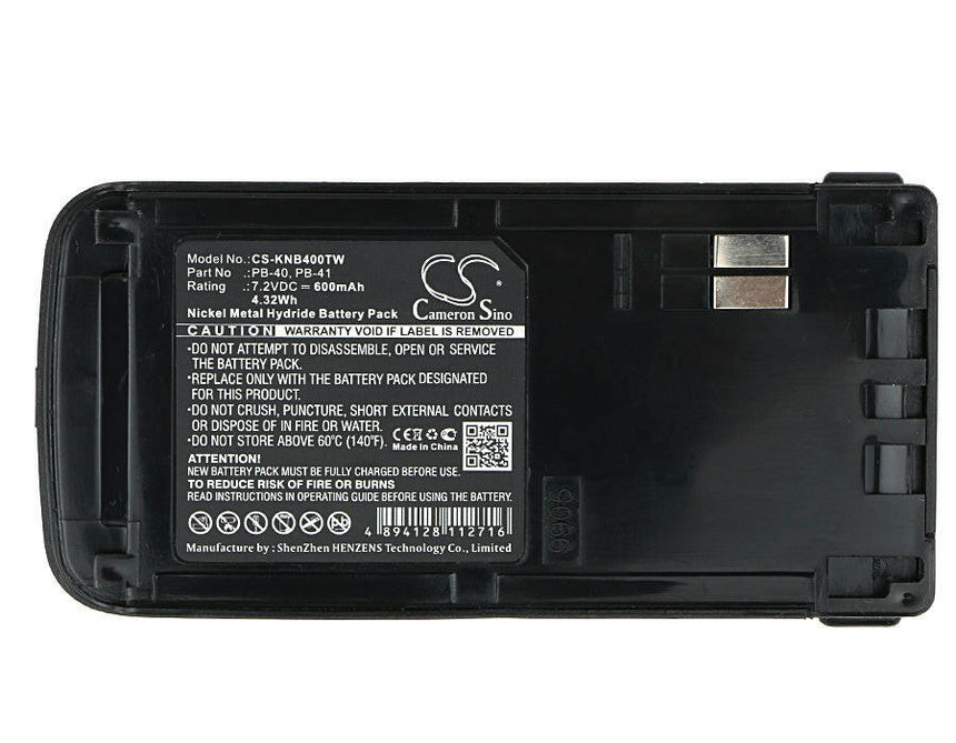Kenwood Two-Way Radio Battery CS-KNB400TW Ni-MH