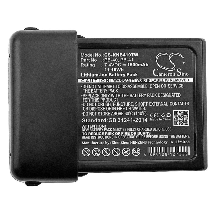 Kenwood Two-Way Radio Battery CS-KNB410TW Li-ion