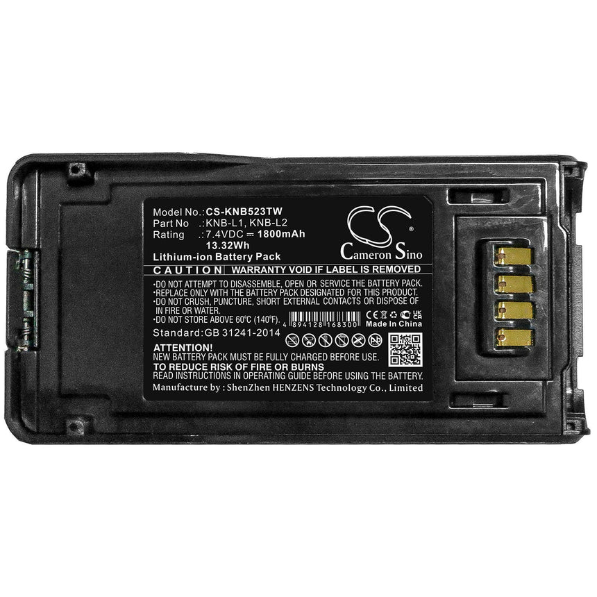 Kenwood Two-Way Radio Battery CS-KNB523TW Li-ion