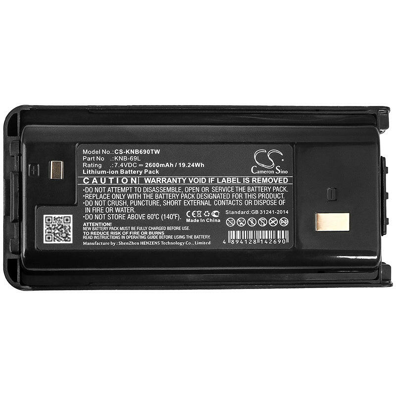 Kenwood Two-Way Radio Battery CS-KNB690TW Li-ion