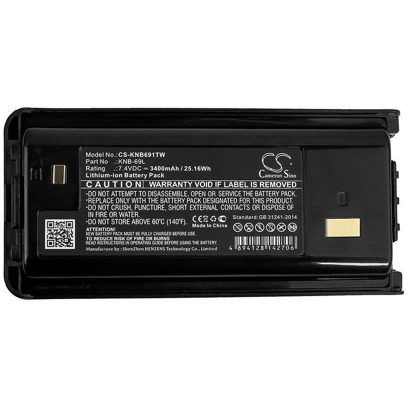 Kenwood Two-Way Radio Battery CS-KNB691TW Li-ion