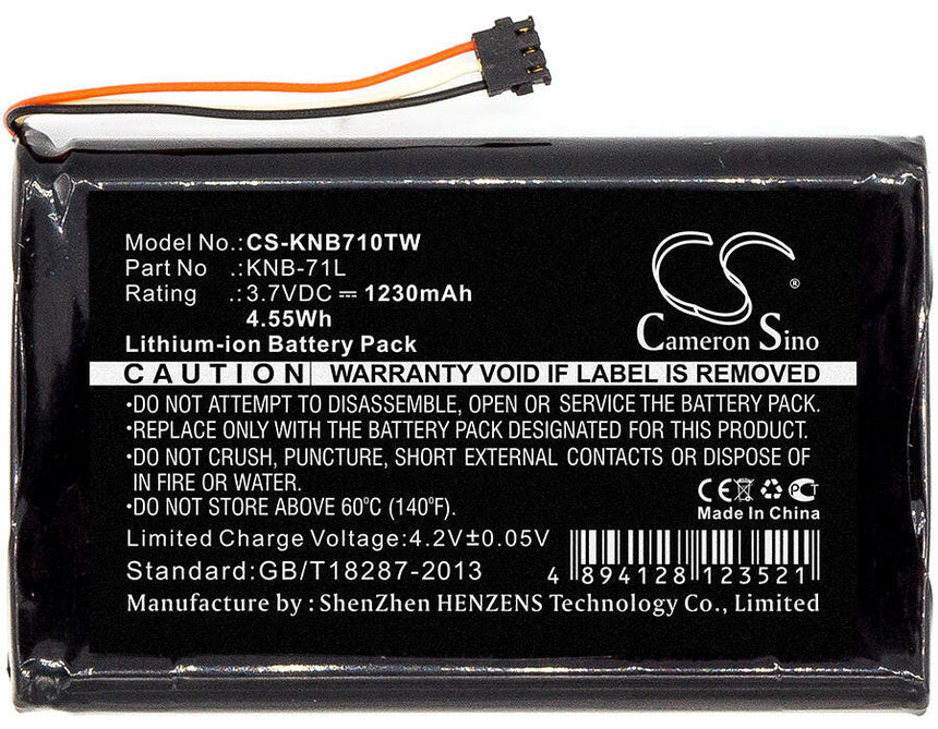 Kenwood Two-Way Radio Battery CS-KNB710TW Li-ion