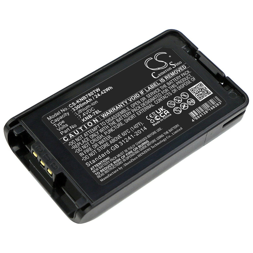 Kenwood Two-Way Radio Battery CS-KNB780TW Li-ion