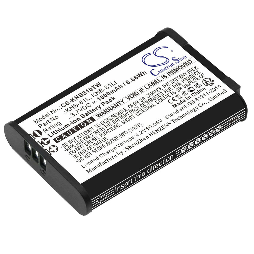 Kenwood Two-Way Radio Battery CS-KNB810TW Li-ion