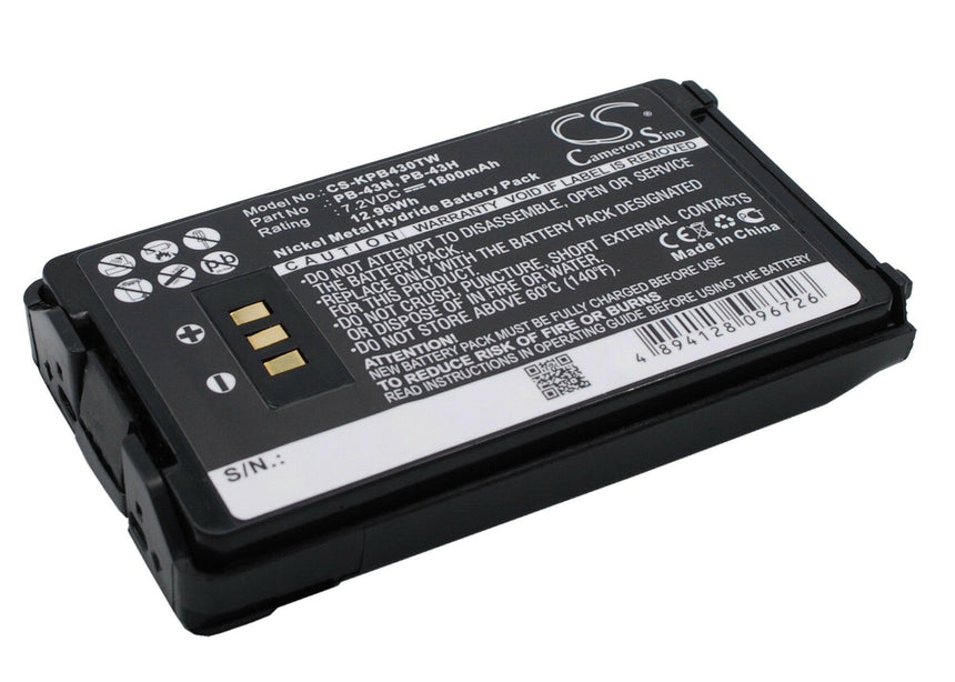 Kenwood Two-Way Radio Battery CS-KPB430TW Ni-MH