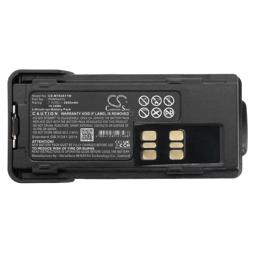 Motorola Radio Battery CS-MTK261TW Motorola Radio Battery