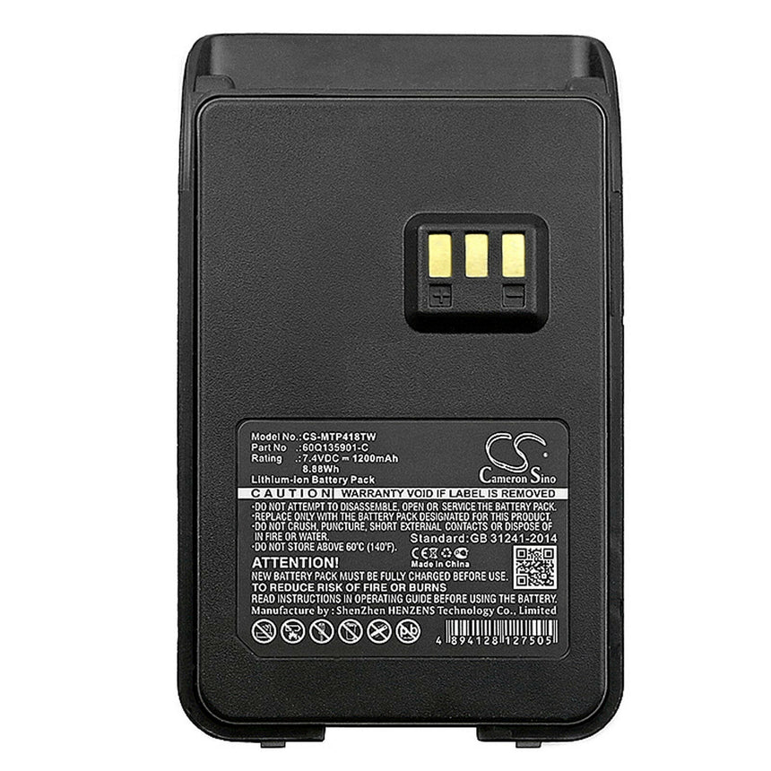 Motorola Radio Battery CS-MTP418TW Motorola Radio Battery