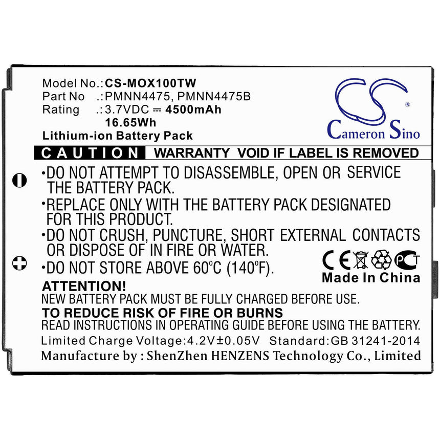 Motorola Two Way Radio Battery CS-MOX100TW Li-ion