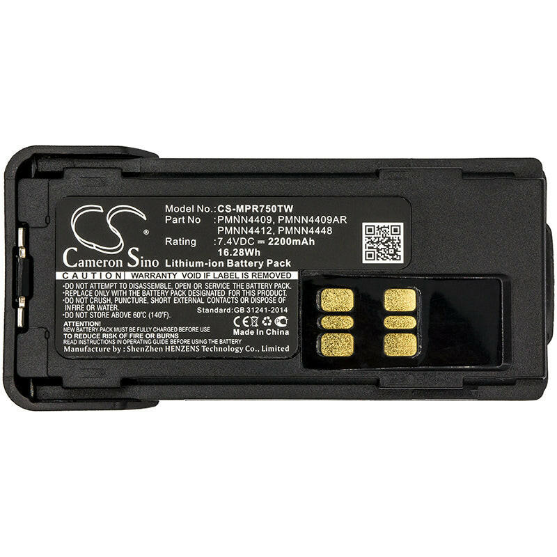 Motorola Two Way Radio Battery CS-MPR750TW Li-ion