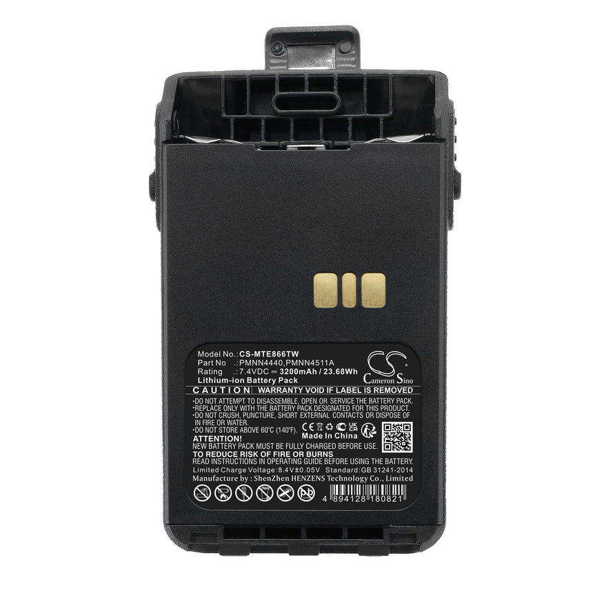 Motorola Two Way Radio Battery CS-MTE866TW Li-ion