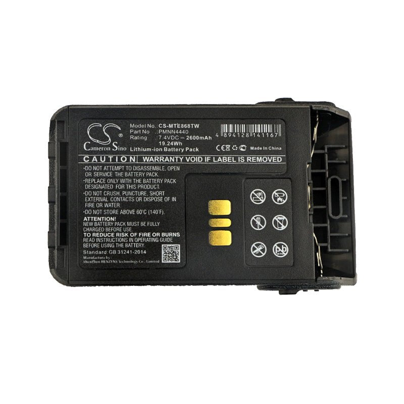 Motorola Two Way Radio Battery CS-MTE868TW Li-ion