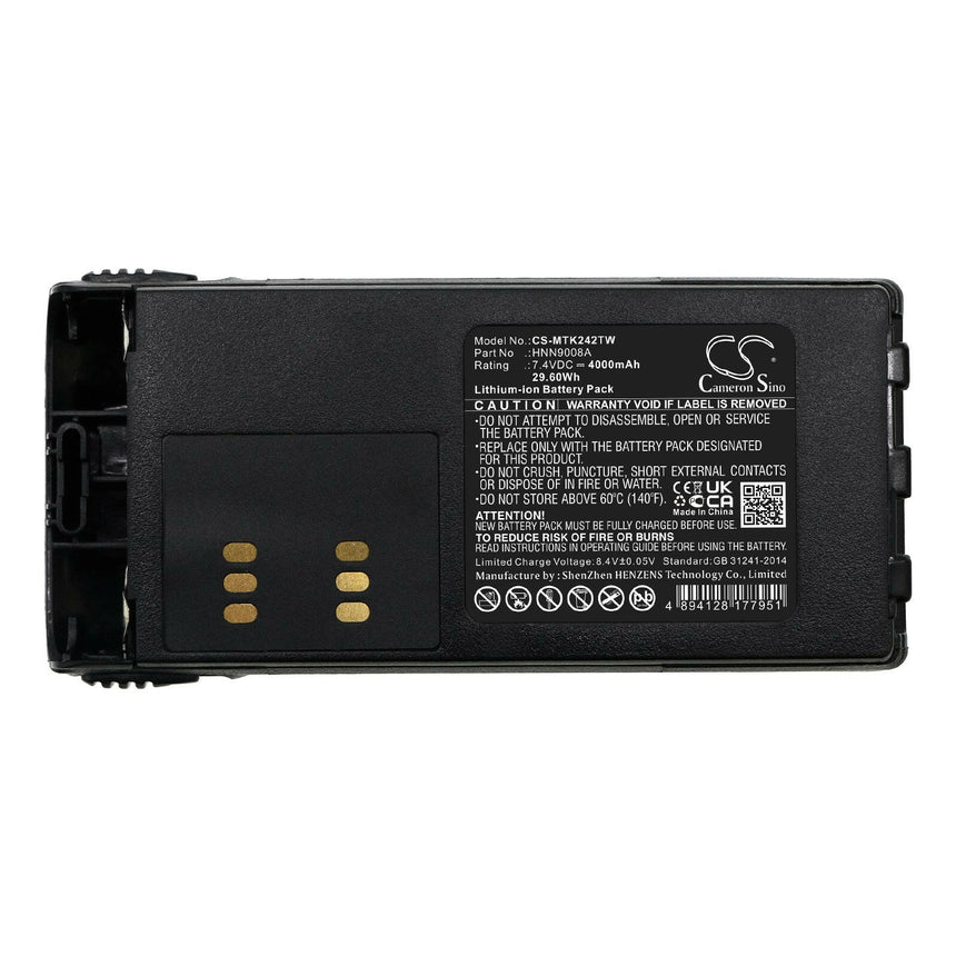 Motorola Two Way Radio Battery CS-MTK242TW Li-ion
