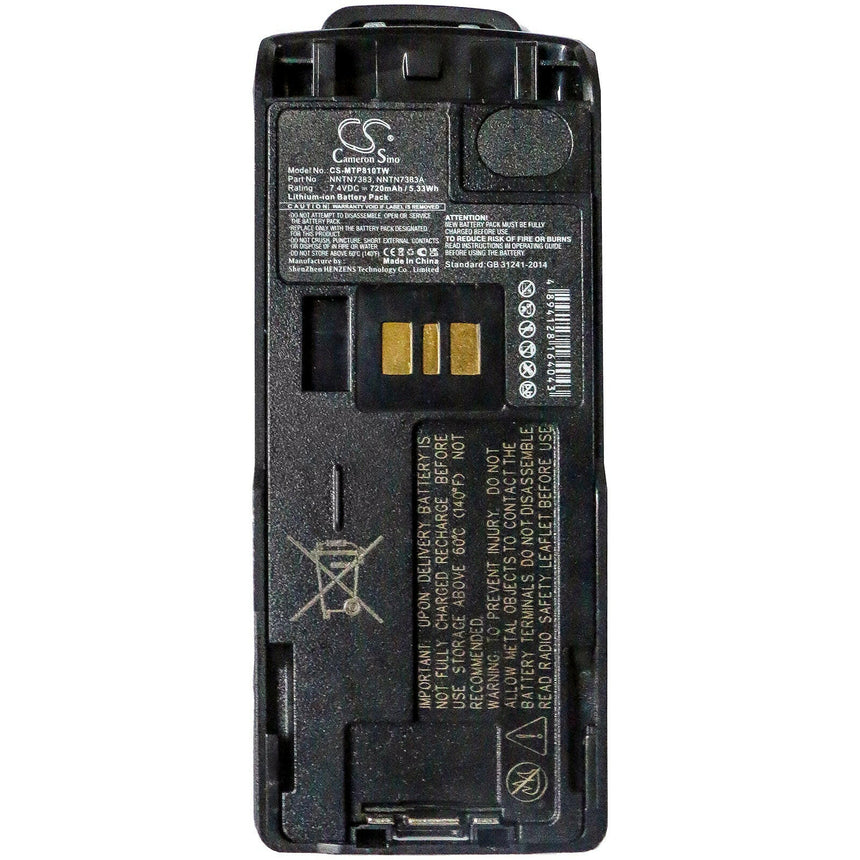 Motorola Two Way Radio Battery CS-MTP810TW Li-ion