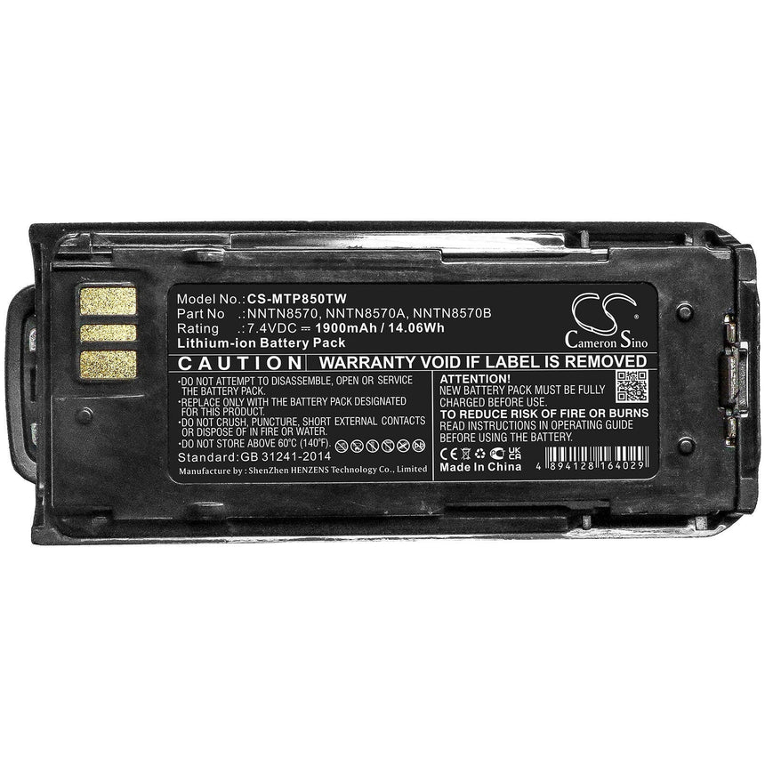 Motorola Two Way Radio Battery CS-MTP850TW Li-ion