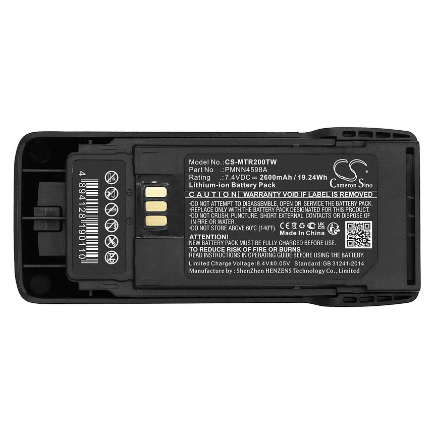 Motorola Two Way Radio Battery CS-MTR200TW Li-ion