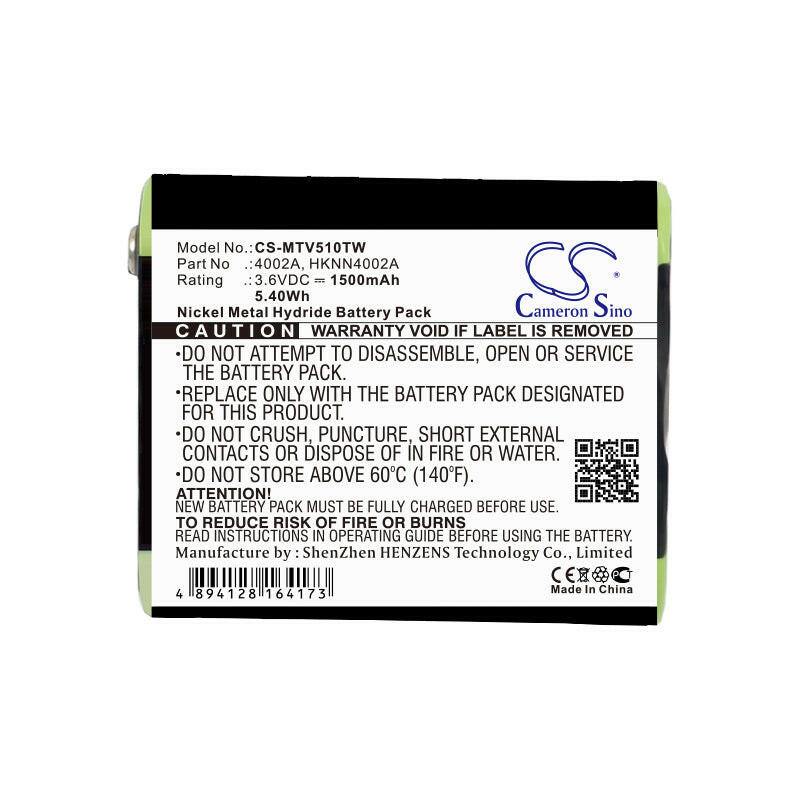 Motorola Two Way Radio Battery CS-MTV510TW Ni-MH