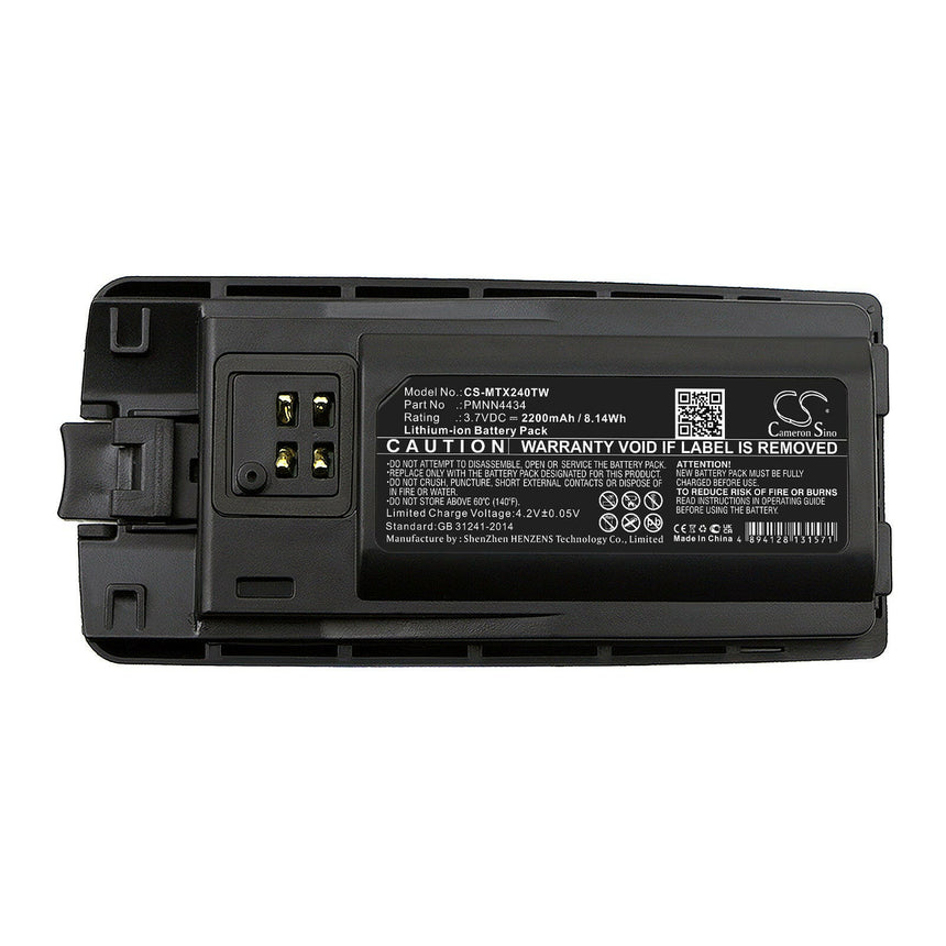 Motorola Two Way Radio Battery CS-MTX240TW Li-ion