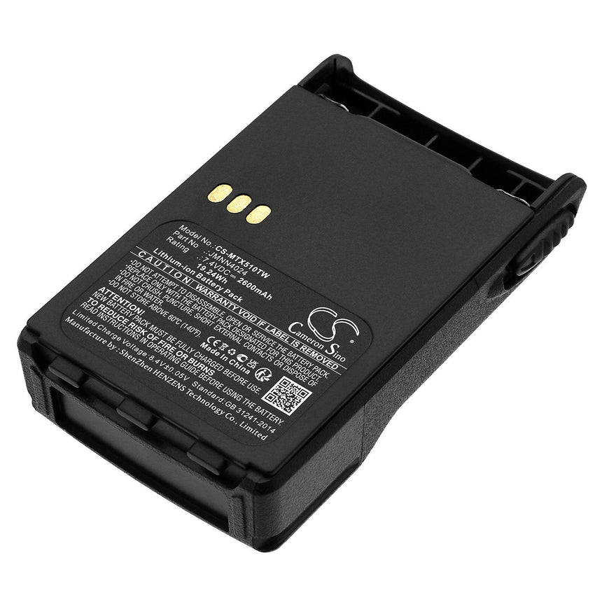 Motorola Two Way Radio Battery CS-MTX510TW Li-ion