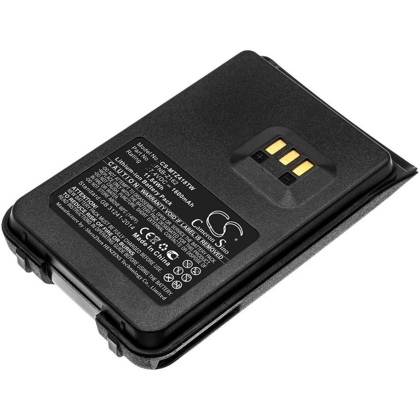 Motorola Two Way Radio Battery CS-MTZ418TW Li-ion