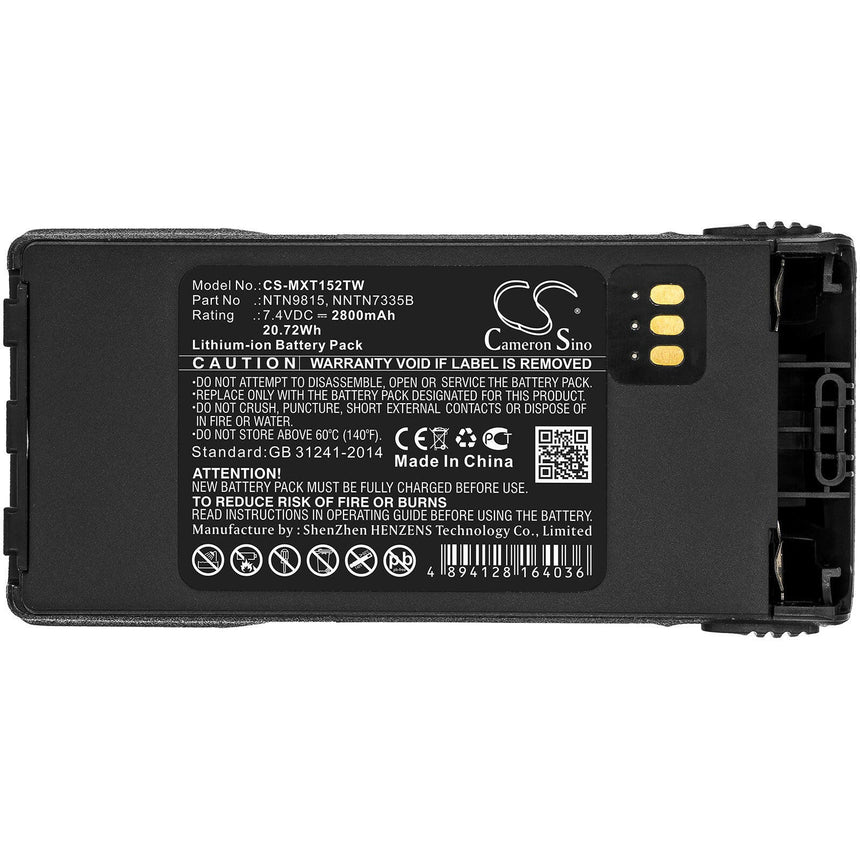 Motorola Two Way Radio Battery CS-MXT152TW Li-ion