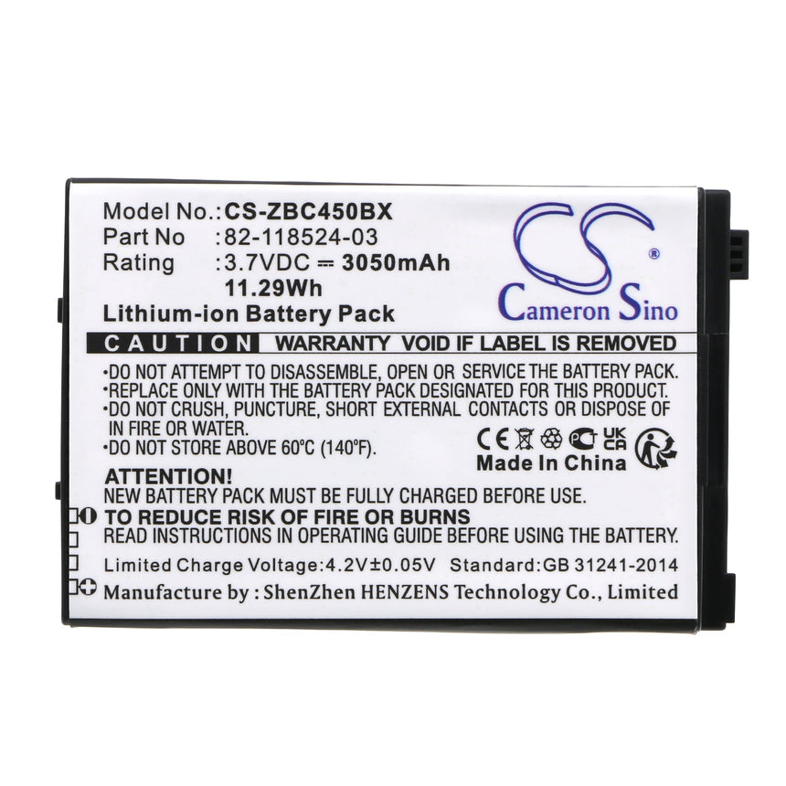 Zebra Barcode Scanner Battery CS-ZBC450BX Li-ion