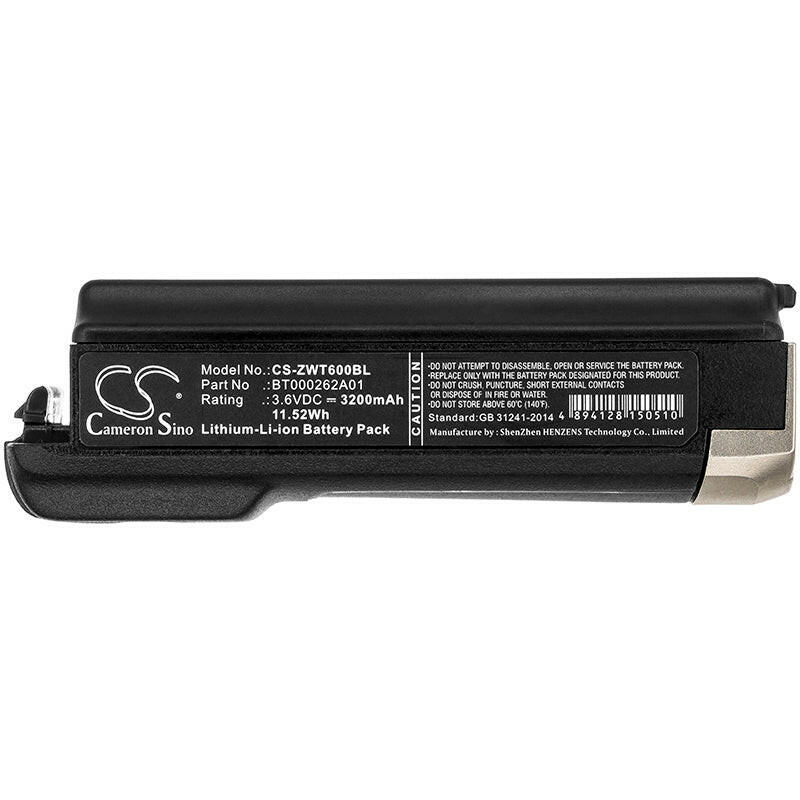 Zebra Barcode Scanner Battery CS-ZWT600BL Li-ion