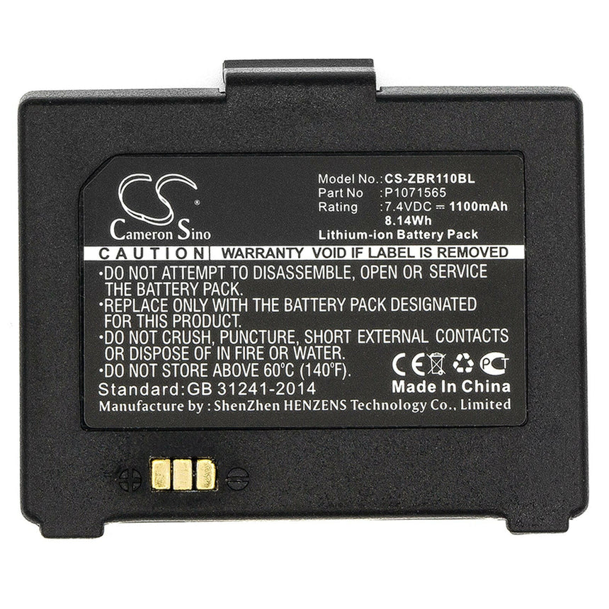 Zebra Portable Printer Battery CS-ZBR110BL Li-ion