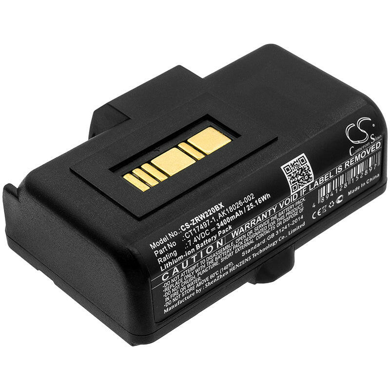 Zebra Portable Printer Battery CS-ZRW220BX Li-ion