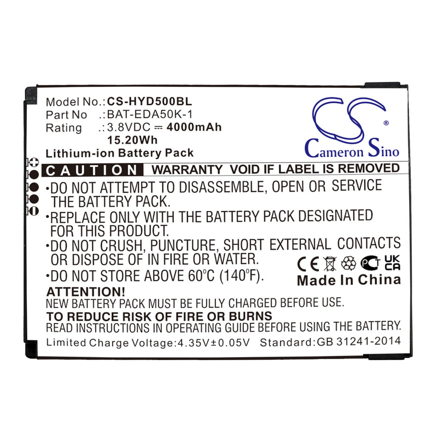 Honeywell Barcode Scanner Battery CS-HYD500BL Li-ion