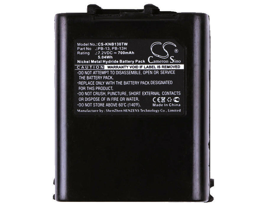 Kenwood Two-Way Radio Battery CS-KNB130TW Ni-MH