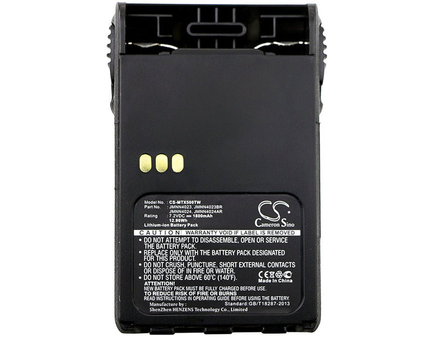 Motorola Two Way Radio Battery CS-MTX500TW Li-ion