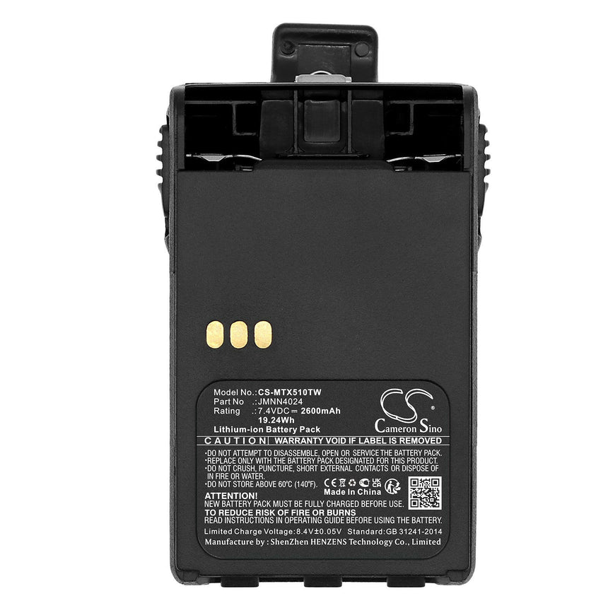 Motorola Two Way Radio Battery CS-MTX510TW Li-ion