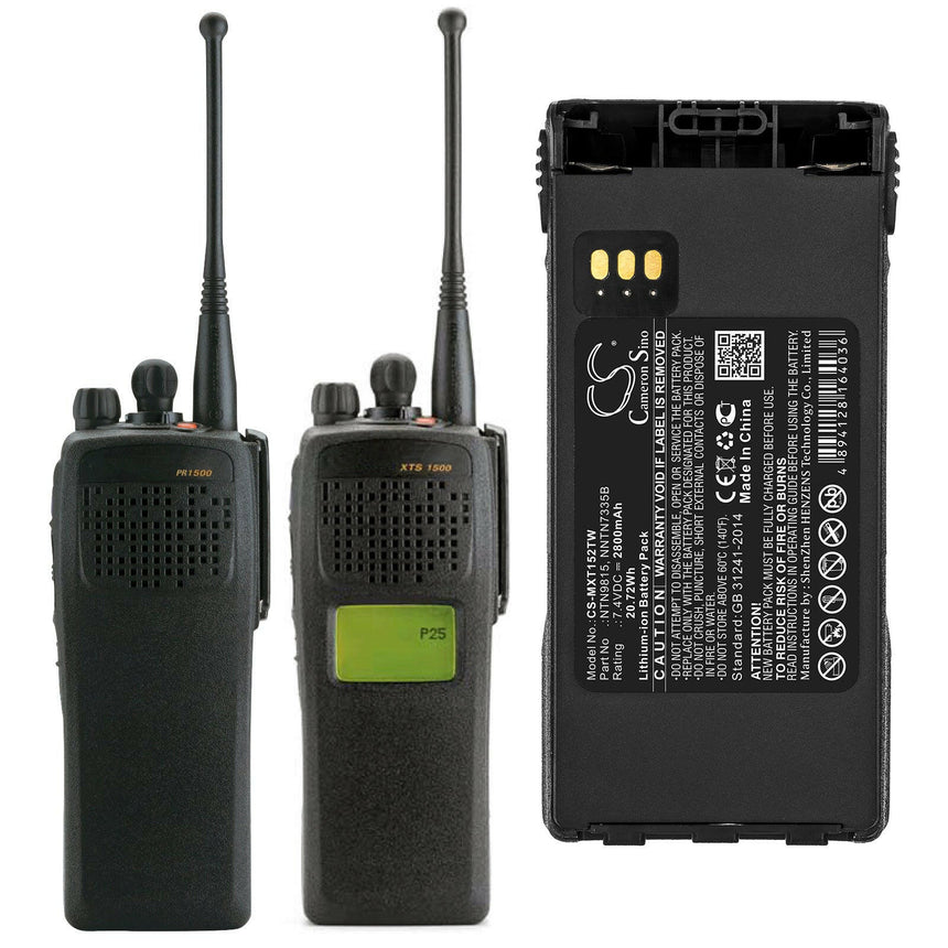 Motorola Two Way Radio Battery CS-MXT152TW Li-ion