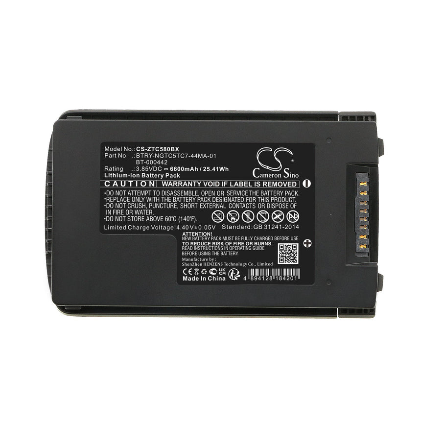Zebra Barcode Scanner Battery CS-ZTC580BX Li-ion