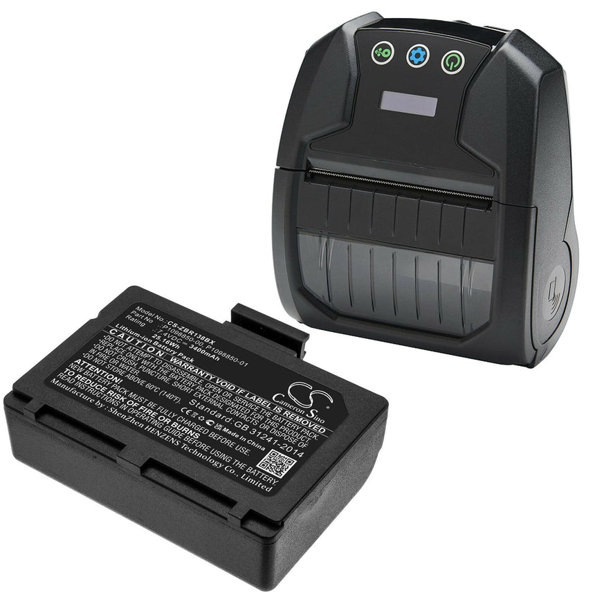 Zebra Portable Printer Battery CS-ZBR138BX Li-ion